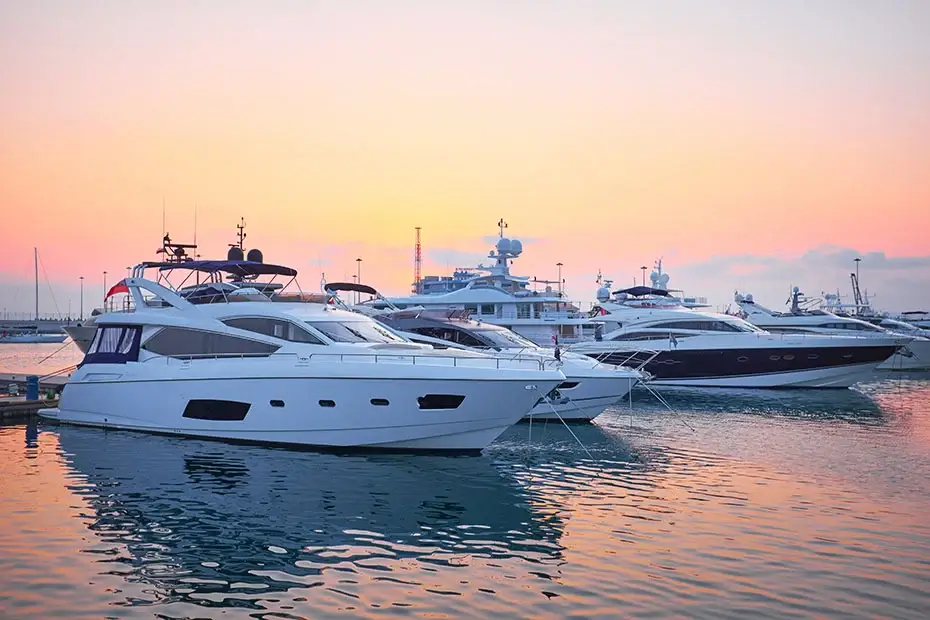 luxury yacht marina